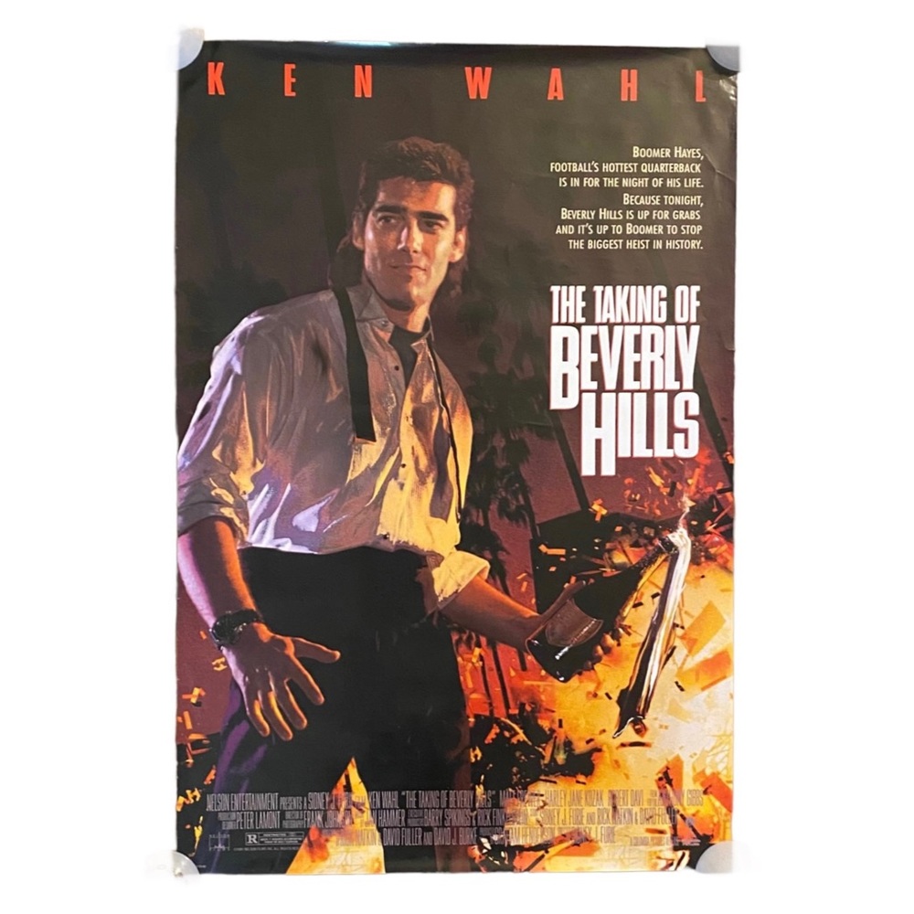 Vintage 1991 The Taking of Beverly Hills Movie Poster